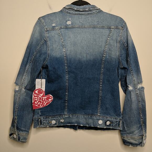 Slink Jeans Front Button Jean Jacket - Sz M - NWT - Picture 10 of 16
